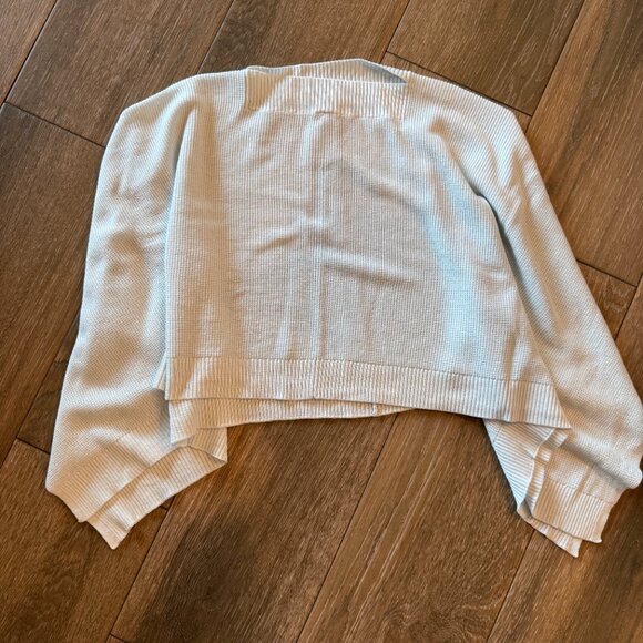 Lululemon Foward Flow poncho Almost Blue. super soft cashmere blend - Picture 4 of 7